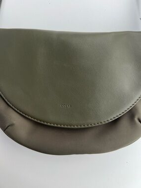 Olive Green Women's Crossbody Bag with Flap